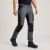 Spodnie robocze stretch slim fit Snickers 6341 — szaro-czarne, 251 g/m², CORDURA®, KneeGuard™ EN 14404