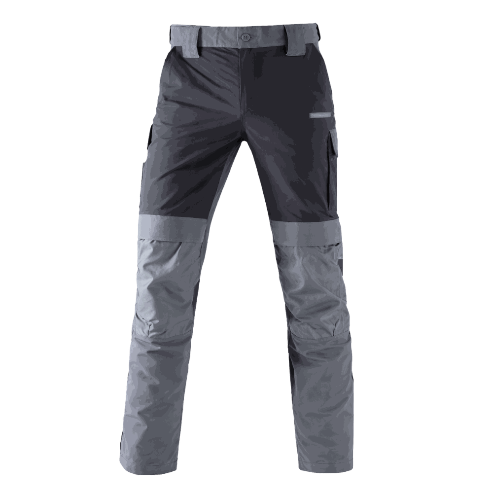 Spodnie robocze elastyczne Engelbert Strauss e.s.dynashield — czarno-szare, 4-way stretch 230 g/m²