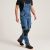 Ogrodniczki robocze jeansowe Rodeo Jeans — niebieskie, denim stretch 340 g/m², kieszenie na nakolanniki