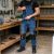 Ogrodniczki robocze jeansowe Rodeo Jeans — niebieskie, denim stretch 340 g/m², kieszenie na nakolanniki