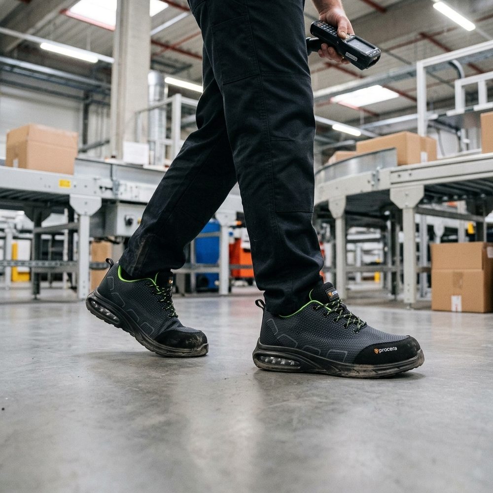Półbuty robocze lekkie Air Step SB — oddychająca tkanina, podnosek stalowy, amortyzacja w pięcie