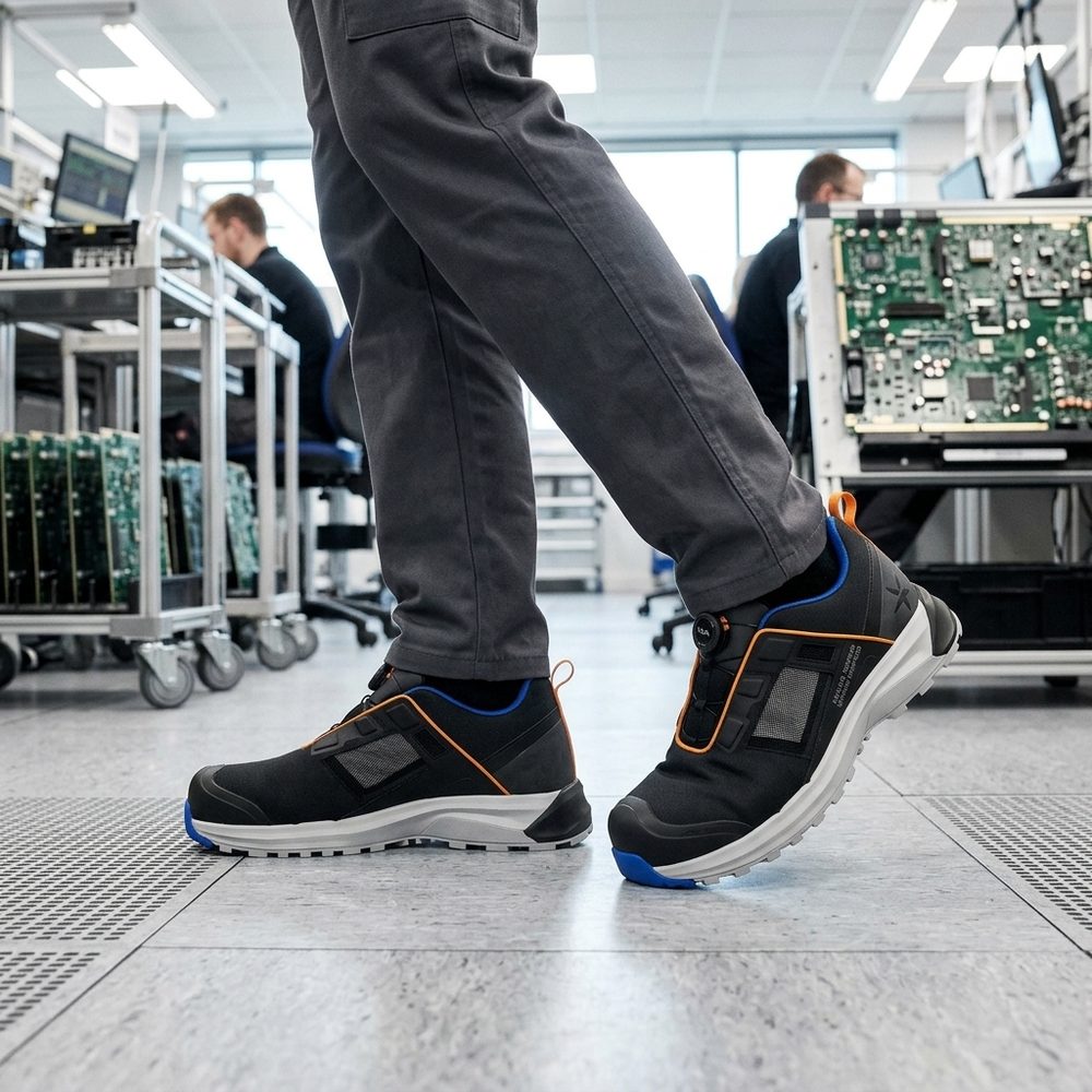 Półbuty robocze Solid Gear Haze 2 Air Low S1P ESD z BOA® — CORDURA® z siatką, podnosek NANO, Wide Fit