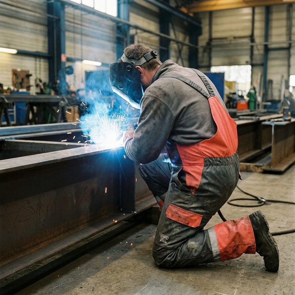 Ogrodniczki multinormowe Grom 3w1 EN ISO 11612, EN ISO 11611 Klasa 1 — kwasoodporne, antyelektrostatyczne, odblaski