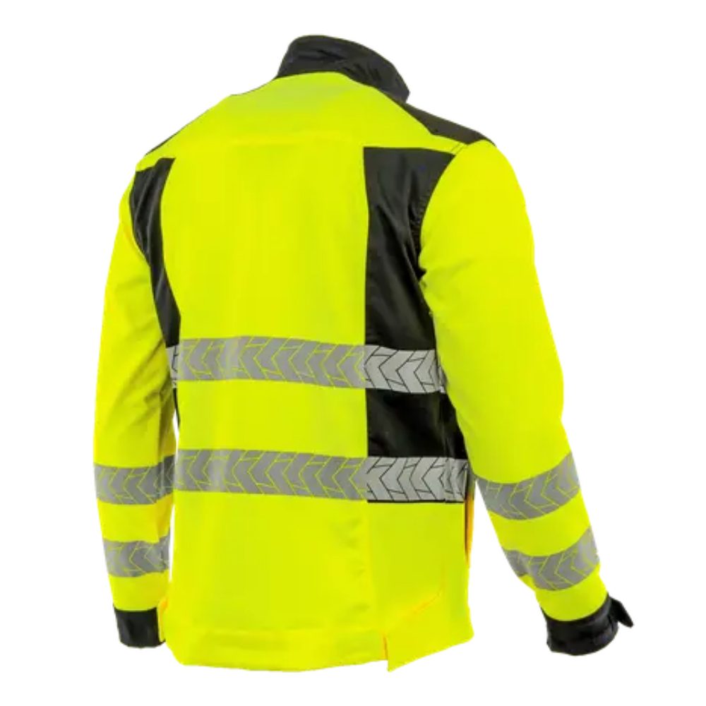 Bluza odblaskowa Drogowiec Comfort EN ISO 20471 Klasa 2 — żółto-czarna, elastyczna, wentylacja pod pachami