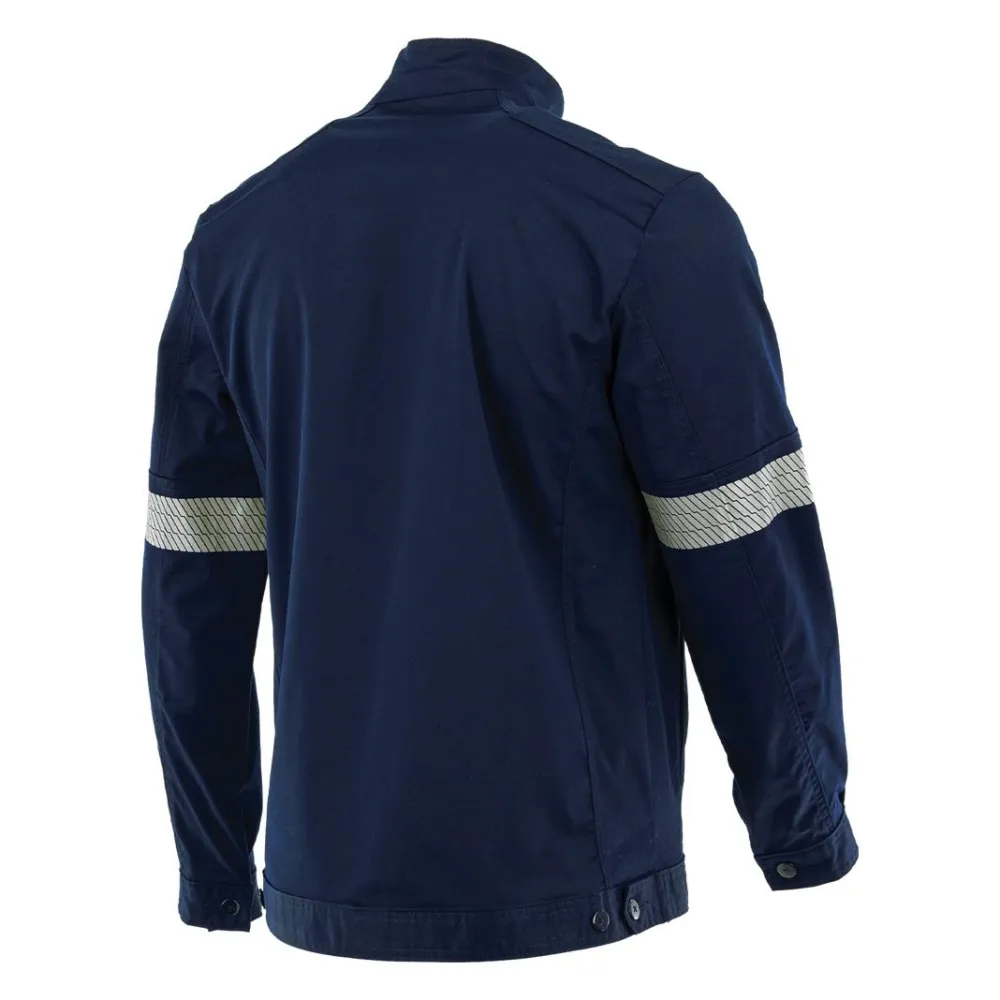 Bluza robocza ESD Piorun Flex — elastyczna, antyelektrostatyczna EN 61340-5-1, granatowa