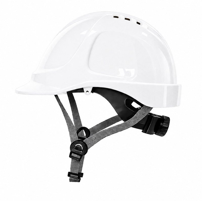 Kask ochronny THOR EN 397 — wentylowany, regulacja pokrętłem, 5 kolorów — kolor biały