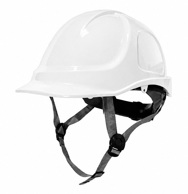 Kask ochronny THOR EN 397 — wentylowany, regulacja pokrętłem, 5 kolorów — kolor biały