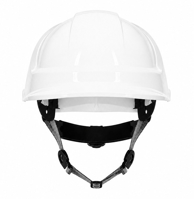 Kask ochronny THOR EN 397 — wentylowany, regulacja pokrętłem, 5 kolorów — kolor biały