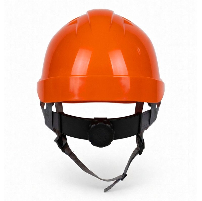 Kask ochronny THOR EN 397 — wentylowany, regulacja pokrętłem, 5 kolorów — kolor pomarańczowy