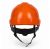Kask ochronny THOR EN 397 — wentylowany, regulacja pokrętłem, 5 kolorów — kolor pomarańczowy