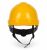 Kask ochronny THOR EN 397 — wentylowany, regulacja pokrętłem, 5 kolorów — kolor żółty