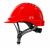 Kask ochronny THOR EN 397 — wentylowany, regulacja pokrętłem, 5 kolorów — kolor czerwony