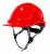 Kask ochronny THOR EN 397 — wentylowany, regulacja pokrętłem, 5 kolorów — kolor czerwony