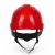 Kask ochronny THOR EN 397 — wentylowany, regulacja pokrętłem, 5 kolorów — kolor czerwony