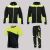 Zestaw roboczy na budowę czarno-żółty — kurtka softshell, bluza z kapturem, koszulka i spodnie Neoflex