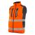 Kamizelka ostrzegawcza dwustronna Drogowiec Comfort EN ISO 20471 Klasa 1 — pomarańczowa, ocieplana, softshell, taśmy 5 cm