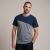 Koszulka robocza Comfort Plus granatowo-szara — 100% bawełna 180 g/m², kontrastowe rękawy, paski refleksyjne