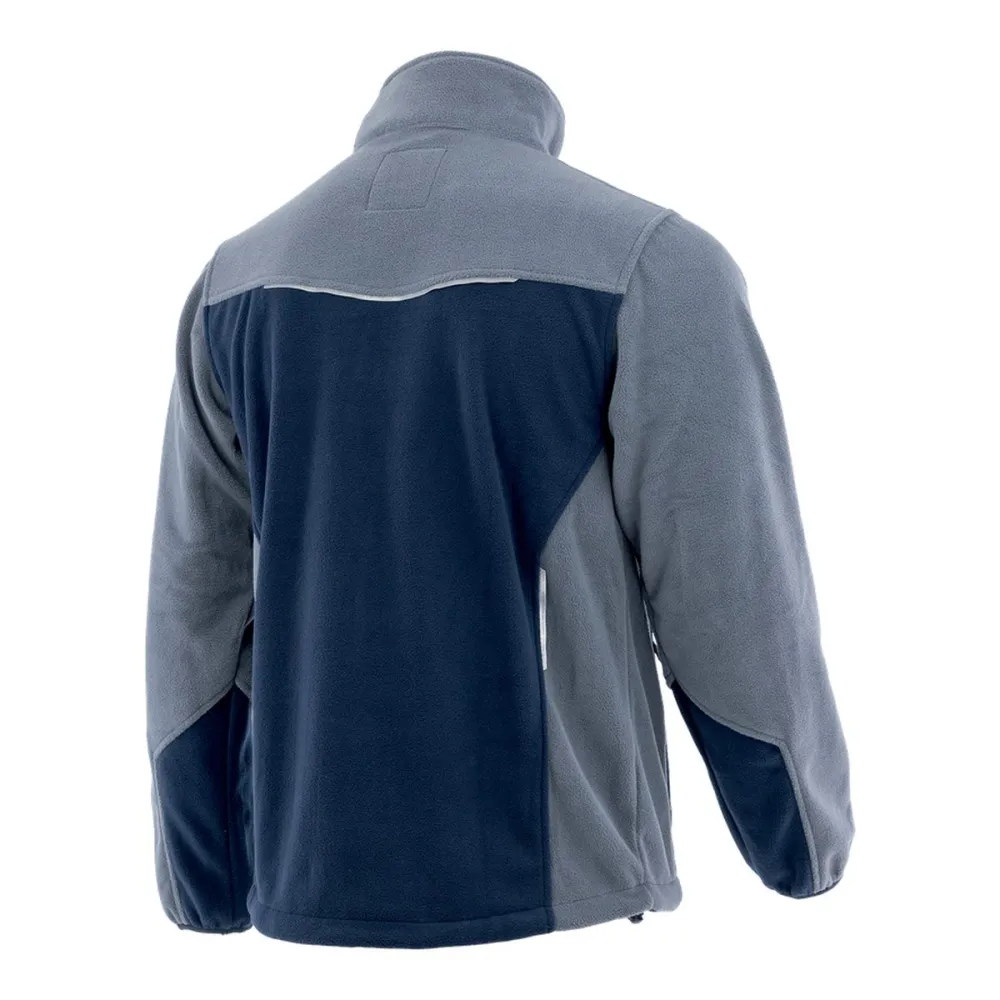 Polar roboczy Comfort Plus szaro-granatowy — ciepły 350 g/m², zamek z osłoną, 3 kieszenie