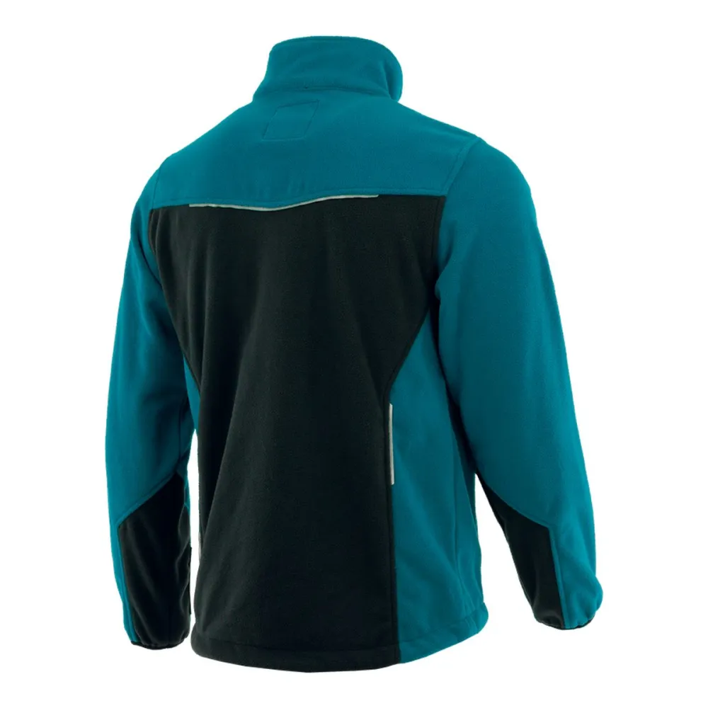 Polar roboczy Comfort Plus petrol-czarny — ciepły 350 g/m², zamek z osłoną, 3 kieszenie
