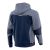 Bluza robocza z kapturem rozpinana Comfort Plus — dresowa 350 g/m², szaro-granatowa