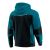 Bluza robocza z kapturem rozpinana Comfort Plus — dresowa 350 g/m², petrol-czarna