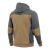Bluza robocza z kapturem rozpinana Comfort Plus — dresowa 350 g/m², brązowo-grafitowa