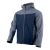 Kurtka softshell robocza wiatroszczelna wodoodporna — Comfort Plus szaro-granatowa z wentylacją pod pachami i otworem na kciuk
