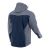 Kurtka softshell robocza wiatroszczelna wodoodporna — Comfort Plus szaro-granatowa z wentylacją pod pachami i otworem na kciuk