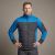 Bluza robocza hybrydowa Comfort Plus — pikowana z ociepleniem, stretch, grafitowo-niebieska