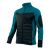 Bluza robocza hybrydowa Comfort Plus — pikowana z ociepleniem, stretch, petrol-czarna