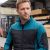 Bluza robocza hybrydowa Comfort Plus — pikowana z ociepleniem, stretch, petrol-czarna