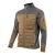 Bluza robocza hybrydowa Comfort Plus — pikowana z ociepleniem, stretch, brązowo-grafitowa