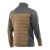 Bluza robocza hybrydowa Comfort Plus — pikowana z ociepleniem, stretch, brązowo-grafitowa