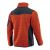 Bluza robocza melanżowa Comfort Plus pomarańczowo-grafitowa — dzianina z softshellem 475 g/m², stójka, zamki z odblaskiem