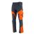 Spodnie robocze softshell Comfort Winter — grafitowo-pomarańczowe, wiatroszczelne, wodoodporne 350 g/m², zamki
