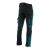 Spodnie robocze softshell Comfort Winter — czarno-petrolowe, wiatroszczelne, wodoodporne 350 g/m², zamki