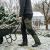 Spodnie robocze softshell Comfort Winter — czarno-oliwkowe, wiatroszczelne, wodoodporne 350 g/m², zamki
