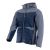Kurtka robocza hybrydowa Comfort Winter granatowo-szara — softshell z pikowaniem 350 g/m², wiatroszczelna, wodoodporna, odpinany kaptur