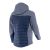 Kurtka robocza hybrydowa Comfort Winter granatowo-szara — softshell z pikowaniem 350 g/m², wiatroszczelna, wodoodporna, odpinany kaptur