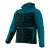 Kurtka robocza hybrydowa Comfort Winter petrolowo-czarna — softshell z pikowaniem 350 g/m², wiatroszczelna, wodoodporna, odpinany kaptur