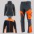 Zestaw roboczy zimowy grafitowo-pomarańczowy — kurtka zimowa Comfort Winter, polar i spodnie softshell