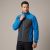 Zestaw roboczy zimowy grafitowo-niebieski — kurtka zimowa Comfort Winter, polar i spodnie softshell