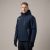Zestaw roboczy zimowy granatowo-szary — kurtka zimowa Comfort Winter, polar i spodnie softshell