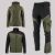 Zestaw roboczy zimowy oliwkowo-czarny — kurtka zimowa Comfort Winter, polar i spodnie softshell