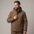 Zestaw roboczy zimowy brązowo-grafitowy — kurtka zimowa Comfort Winter, polar i spodnie softshell