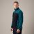 Zestaw roboczy zimowy czarno-petrolowy — kurtka zimowa Comfort Winter, polar i spodnie softshell