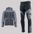 Zestaw roboczy na chłodne dni czarno-szary — kurtka hybrydowa i spodnie softshell Comfort Winter