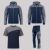 Zestaw roboczy całoroczny granatowo-szary — kurtka softshell, bluza z kapturem, koszulka i spodnie softshell