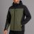 Zestaw roboczy całoroczny oliwkowo-czarny — kurtka softshell, bluza z kapturem, koszulka i spodnie softshell