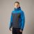 Zestaw roboczy jesienny grafitowo-niebieski — kurtka softshell, polar i spodnie softshell